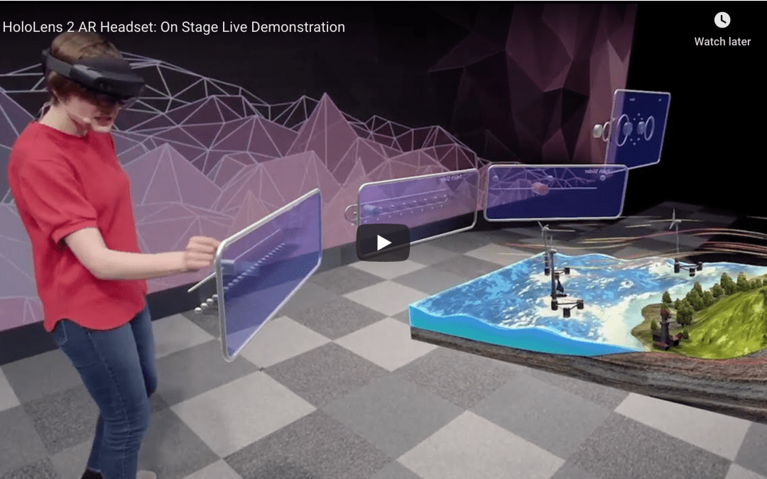 Microsoft HoloLens 2 AR Headset: On Stage Live Demonstration